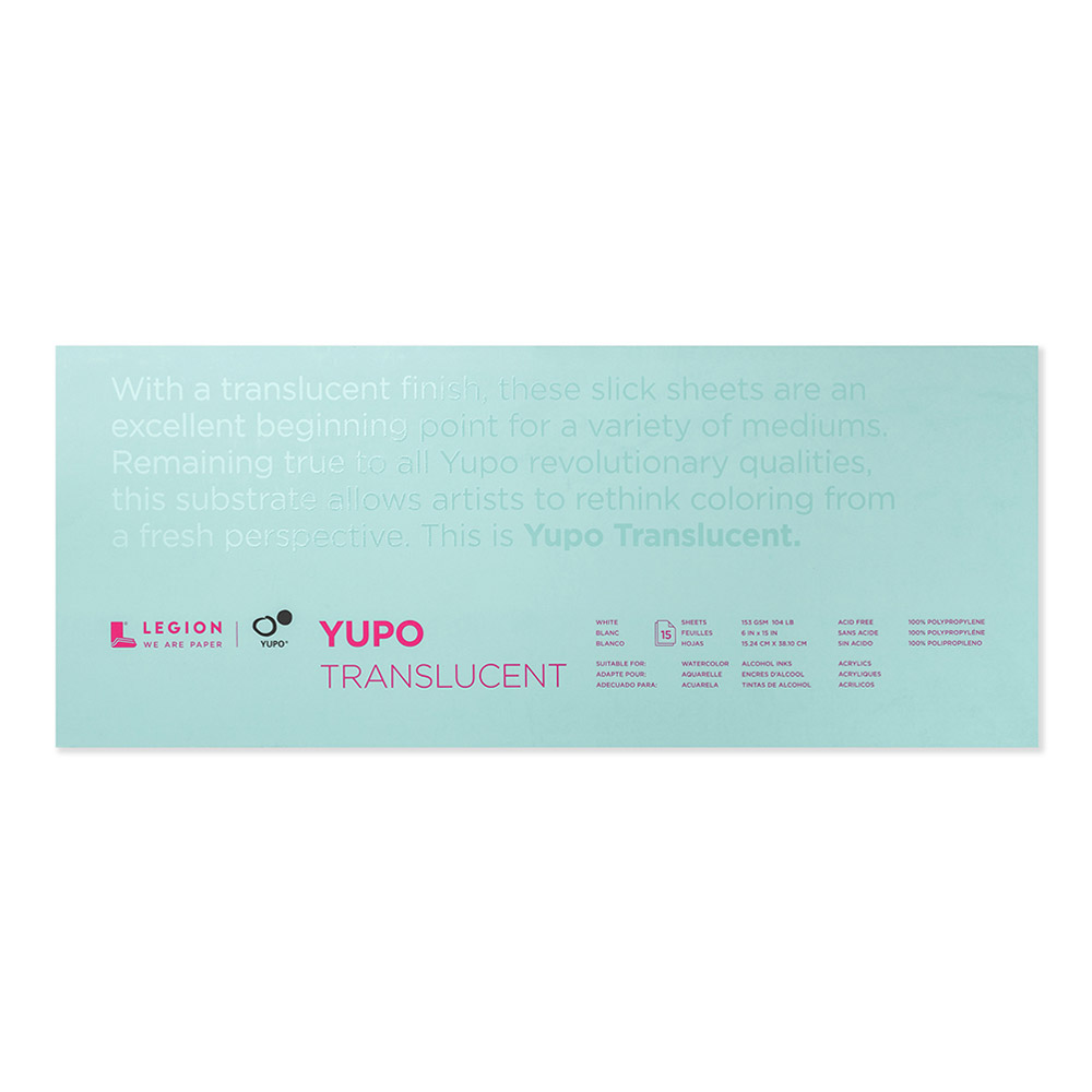 Yupo Translucent Pad 104lb 6x15