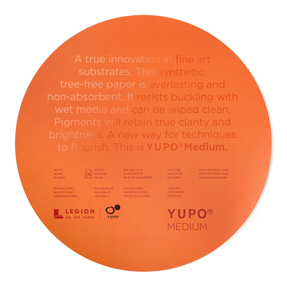 Yupo Medium Round Pad 12 Inch