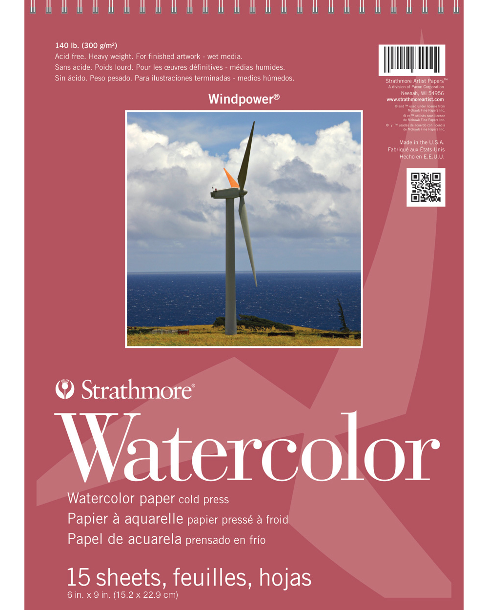 Strathmore Windpower Watercolor Pad. The Strathmore Windpower Watercolor Pad