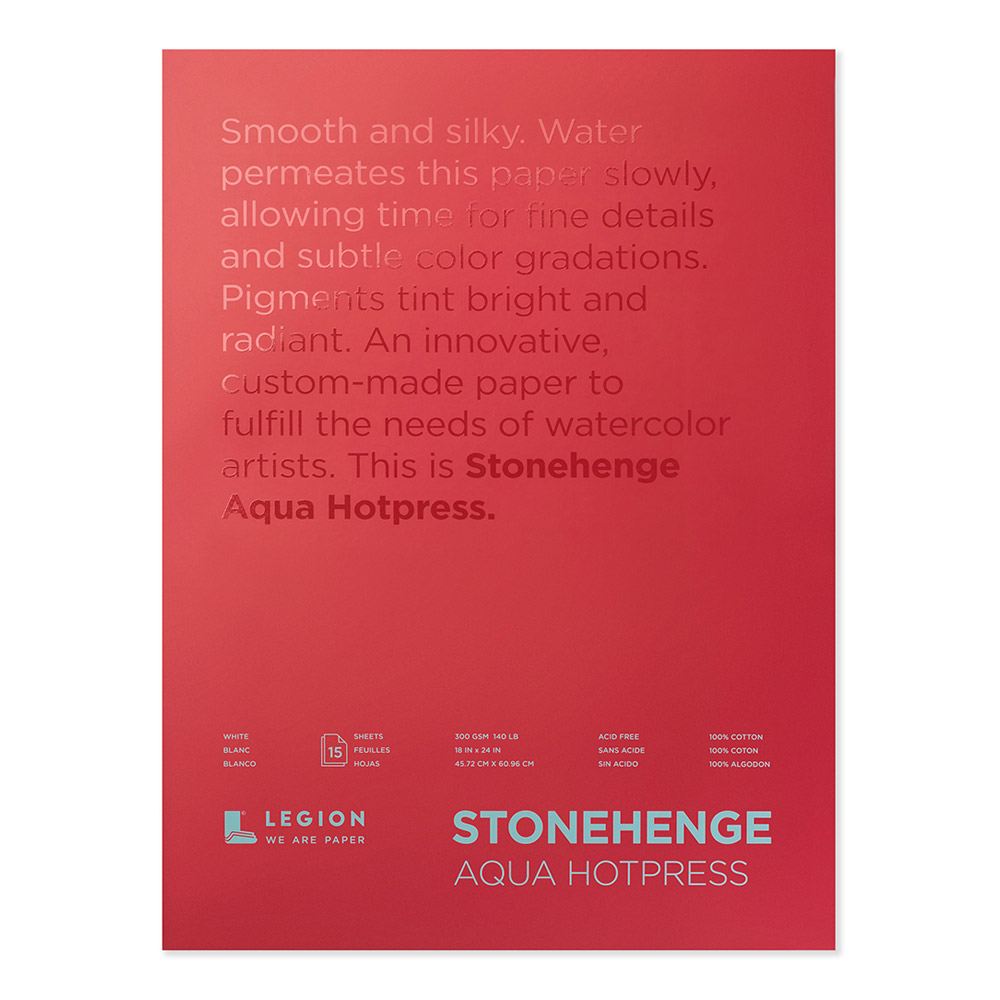 Stonehenge Aqua Hp Block 18X24 140Lb White