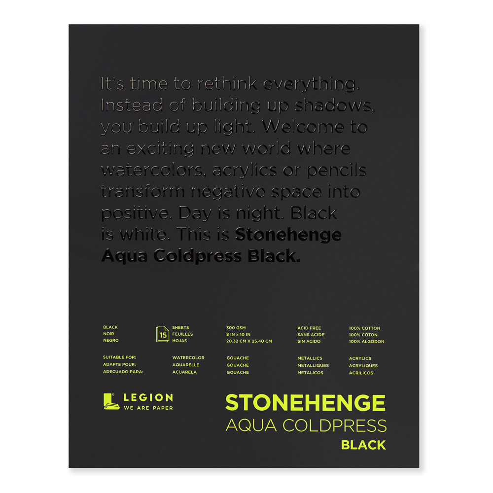 Stonehenge Aqua CP Pad Black 8X10 Inches
