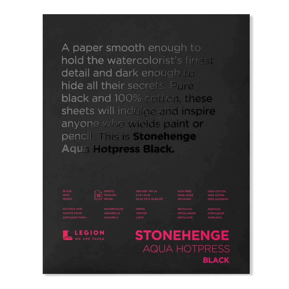 Stonehenge Aqua HP Pad Black 8X10 Inches