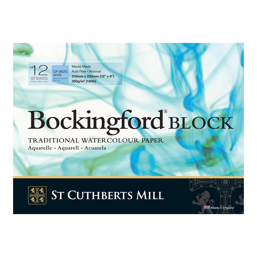 Bockingford WC Block 140Lb CP 9X12 White