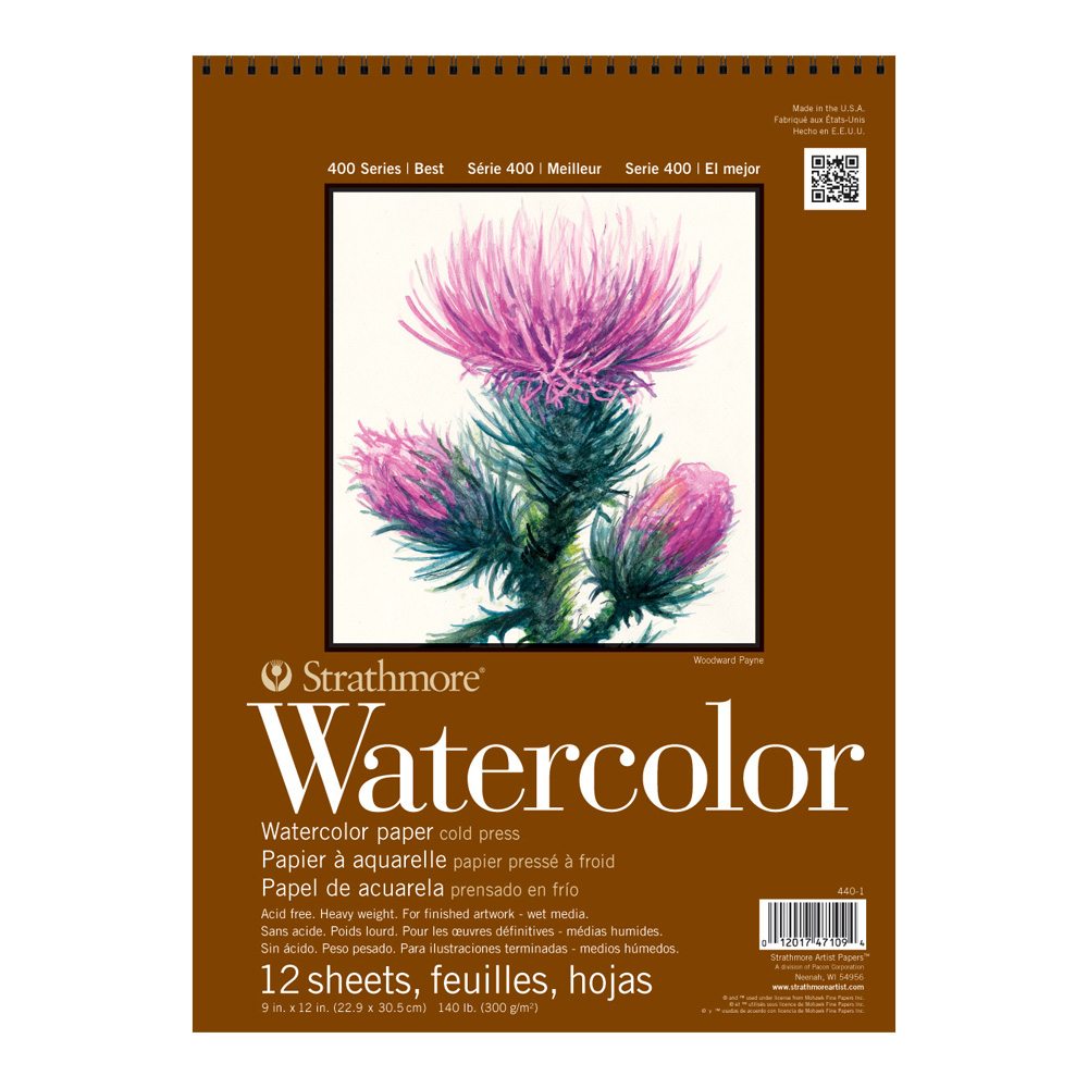 Strathmore 400 Watercolor Pad 9X12