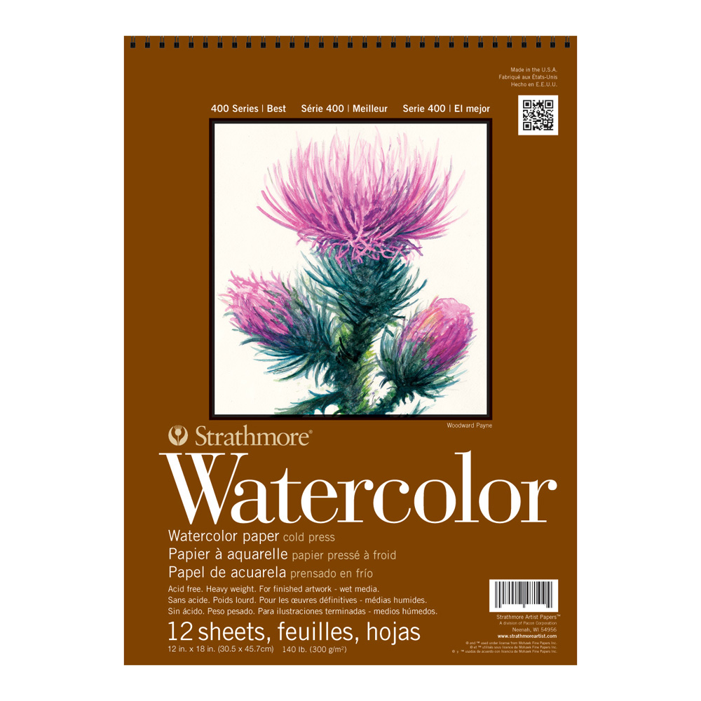 Strathmore 400 Watercolor Pad 12X18