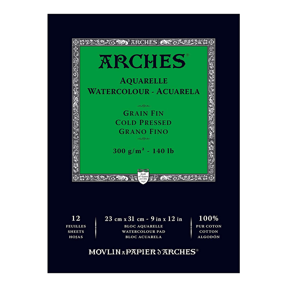 Arches Watercolor Pad 9x12 140lb Cold Press