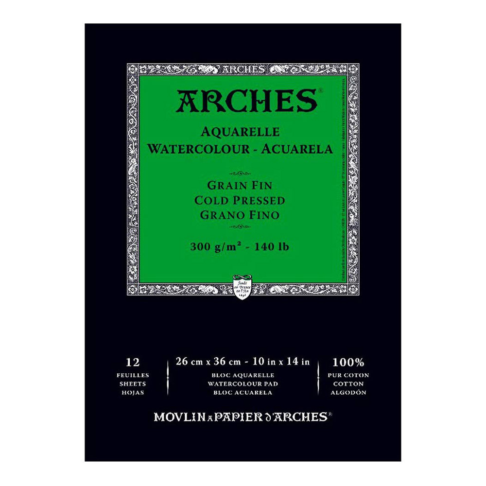Arches Watercolor Pad 10x14 140lb Cold Press