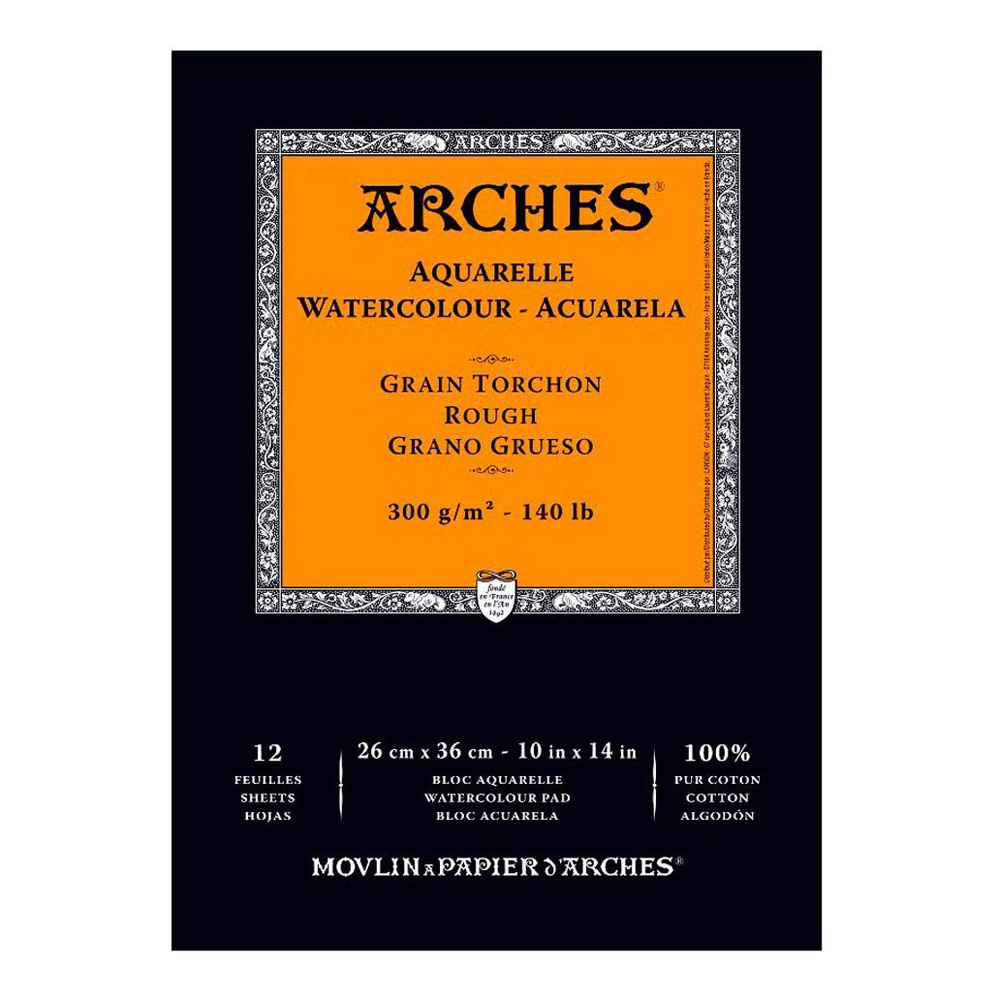 Arches Watercolor Pad 10x14 140lb Rough