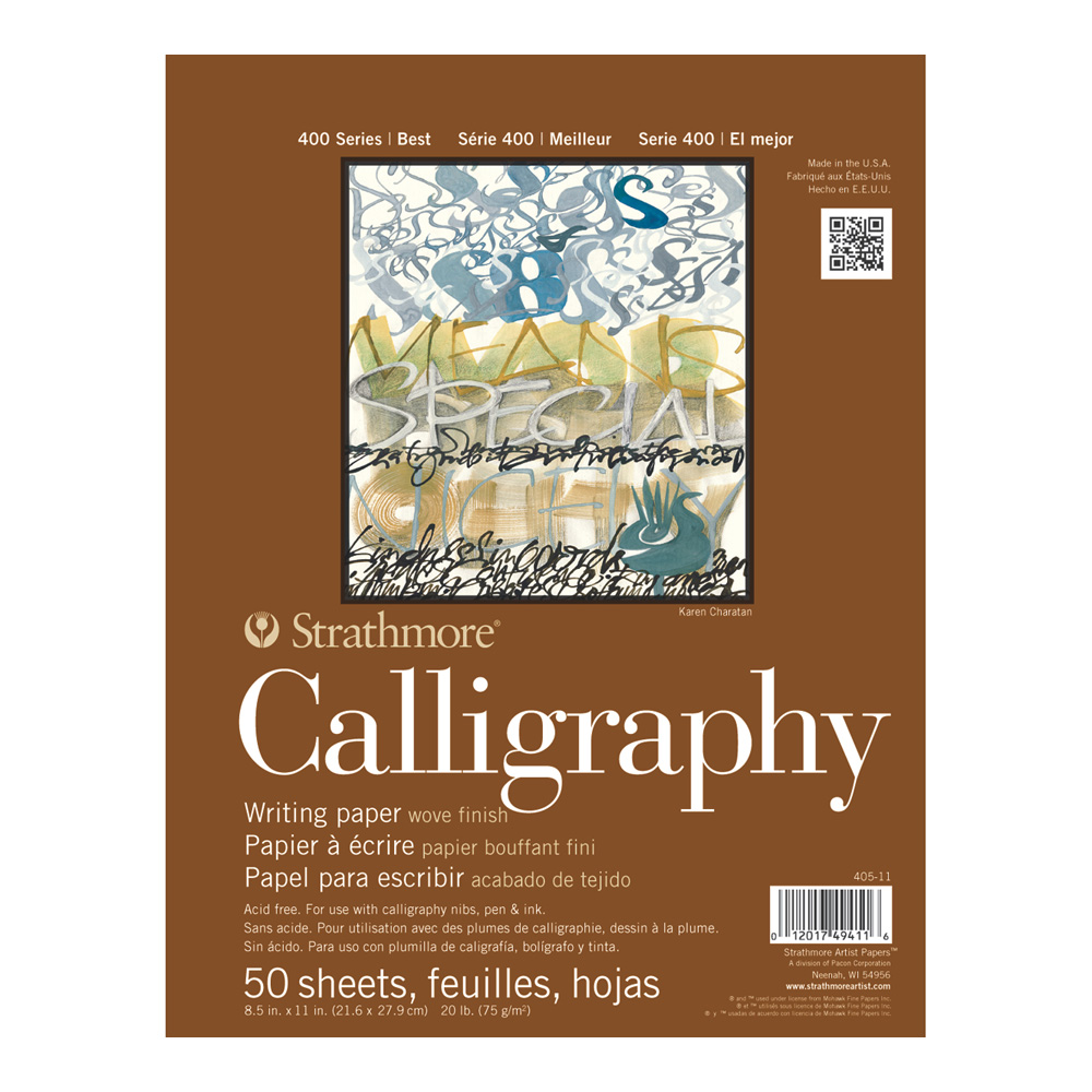 Strathmore 400 Calligraphy Pad 50 Shts 8.5X11