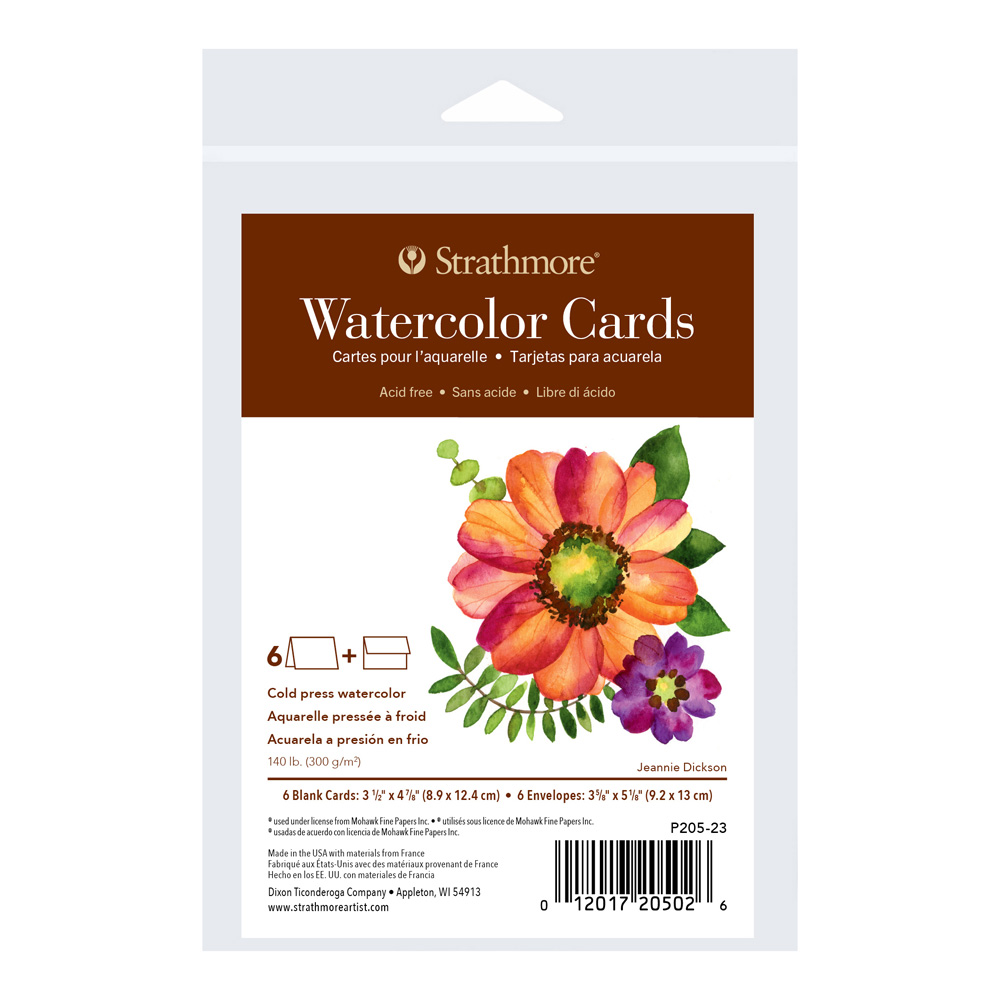 Strathmore 400 Watercolor Announce Card Pk/6