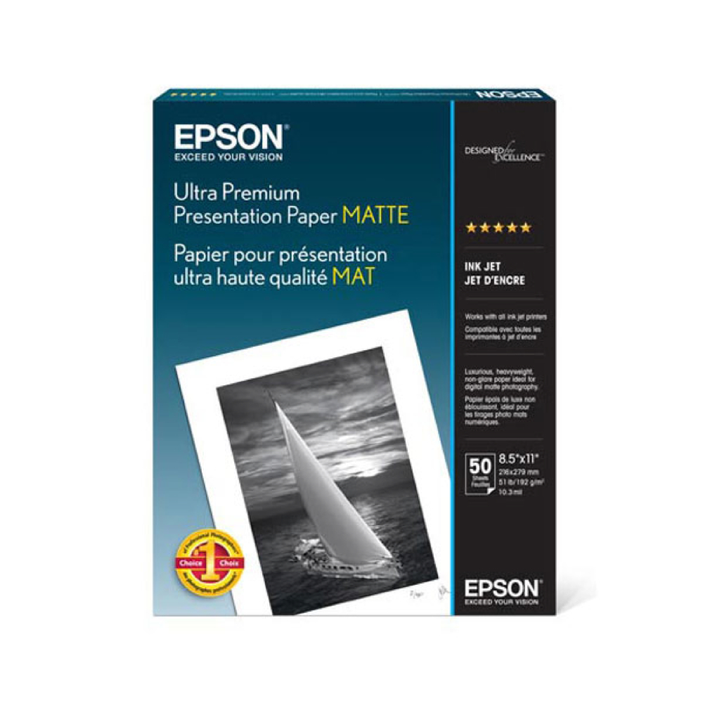 Epson Ult Prem Present Paper Matte 50 8.5X11
