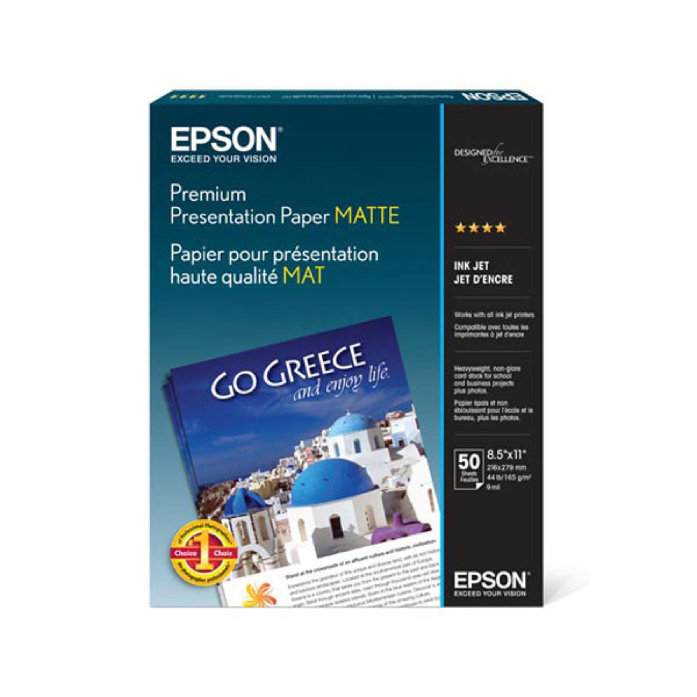 Epson Prem Present Paper Matte 50Shts 8.5X11
