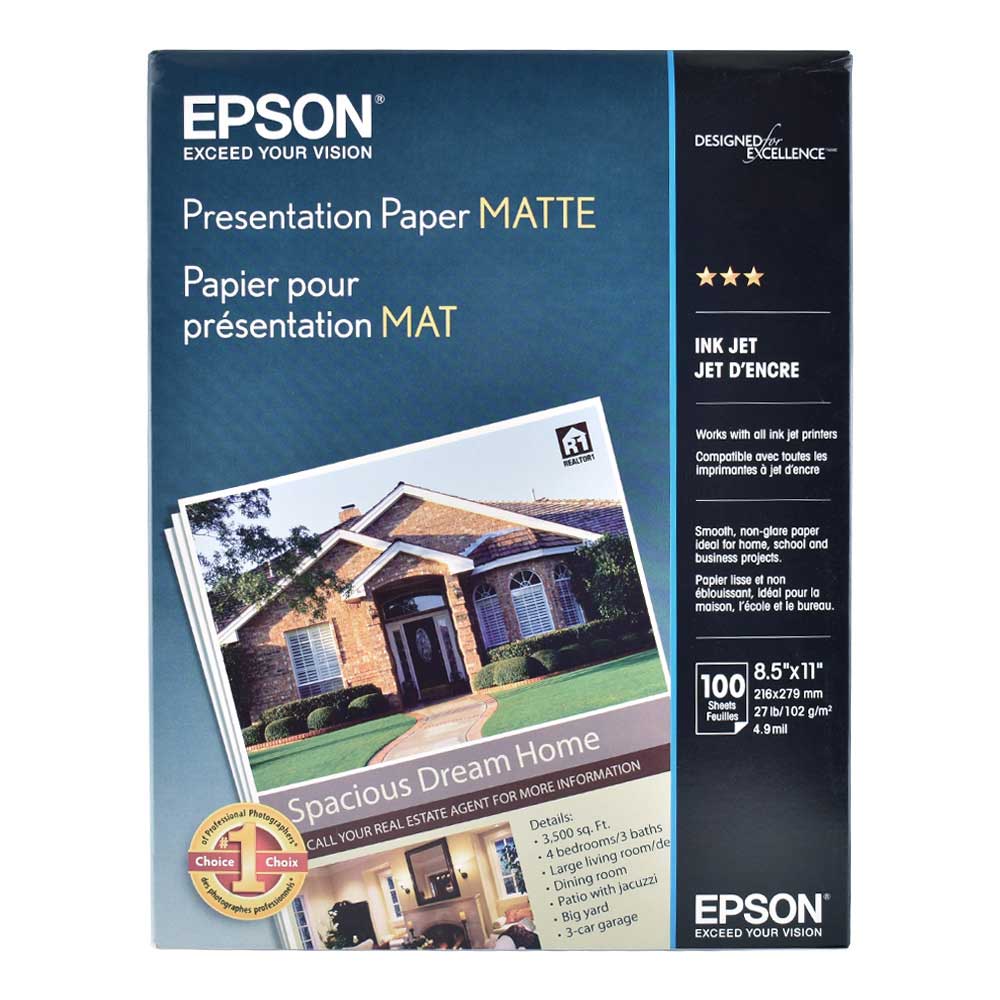 Epson Presentation Paper Matte 100 8.5X11