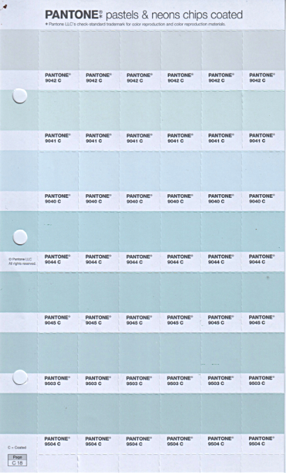 Pantone Pastel + Neons Coated Page 26C