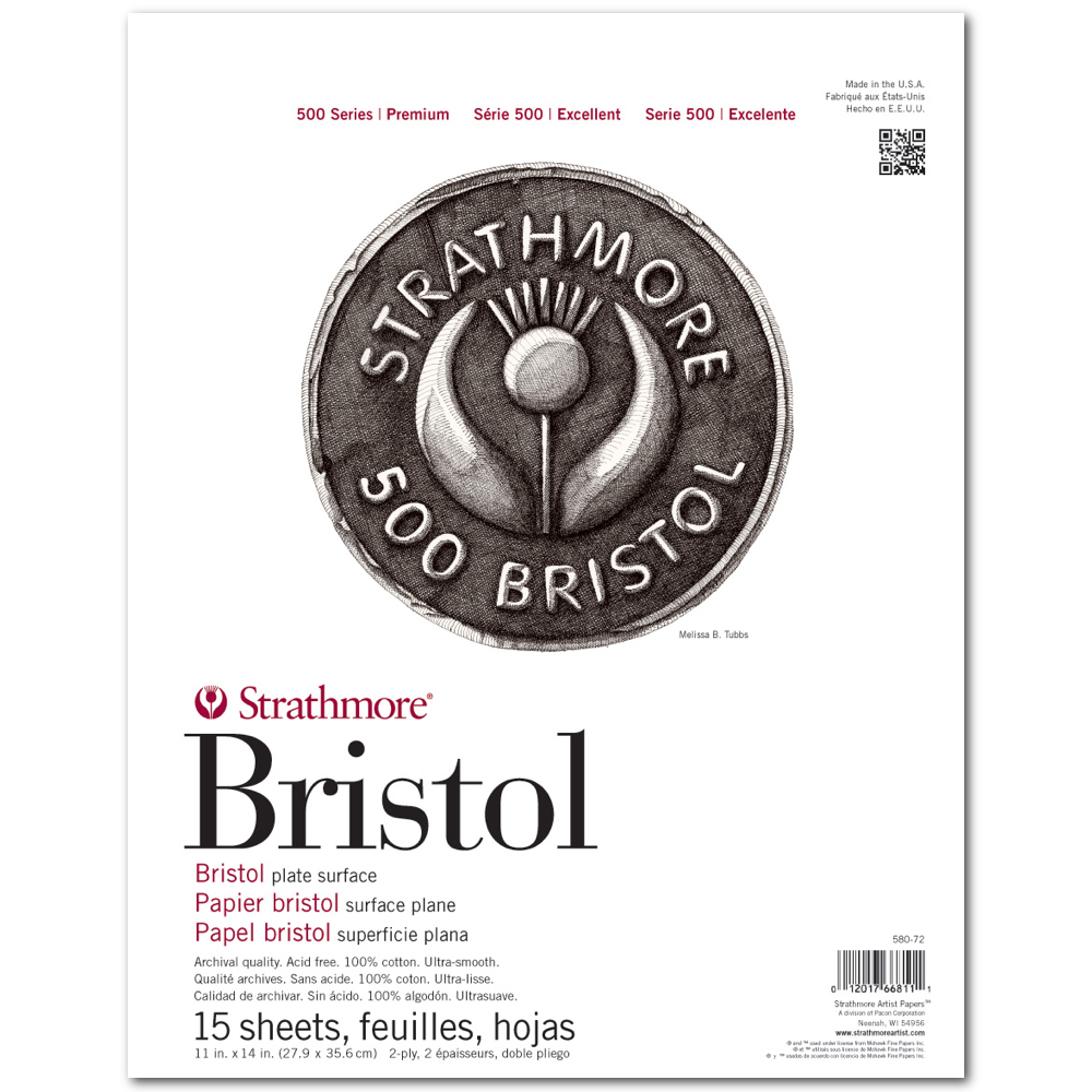 Strathmore 500 Bristol 2Ply Plate 11X14 Pad