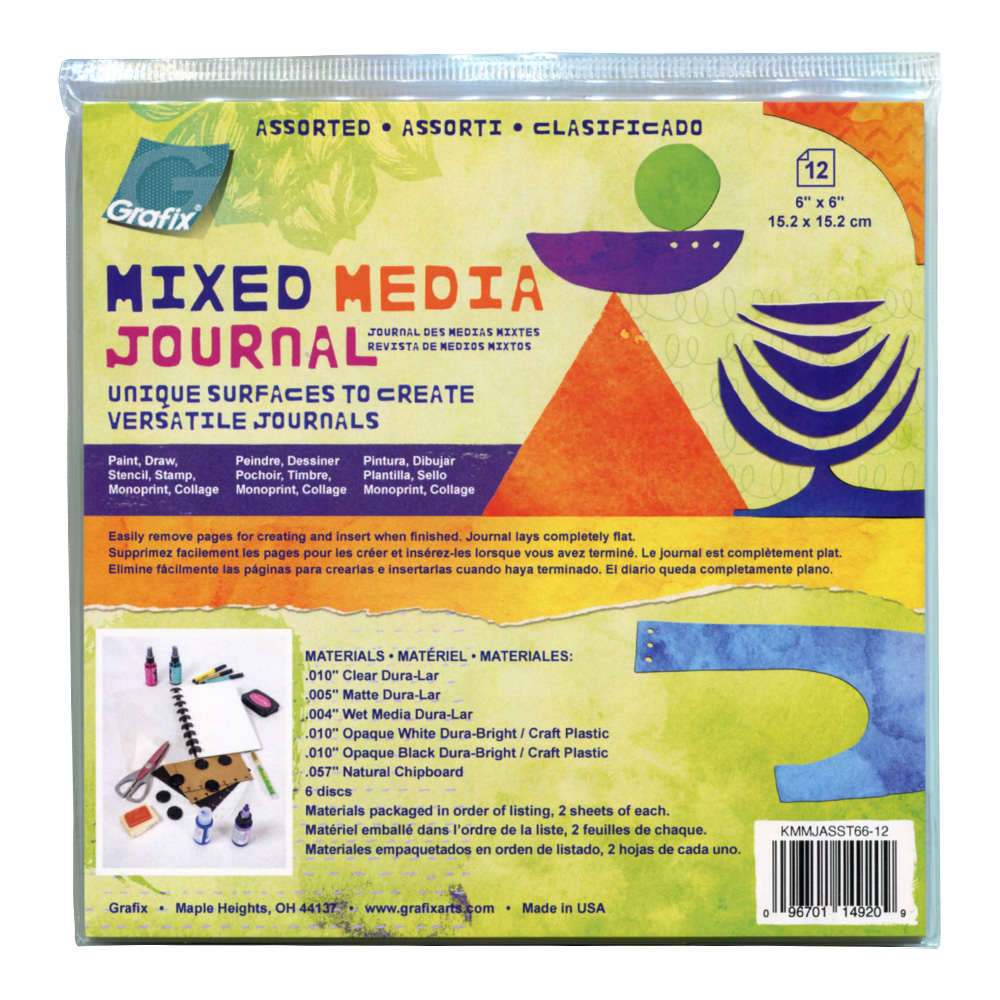 Grafix Mixed Media Journal Disc Bound 6X6