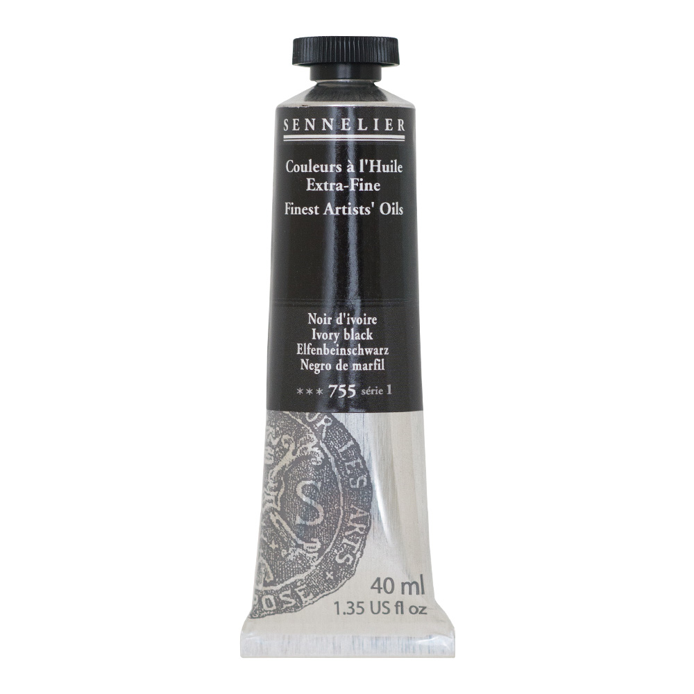 Sennelier Oil 40 ml S1 Ivory Black