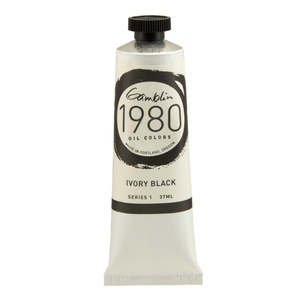 Gamblin 1980 Oil Ivory Black 37 ml