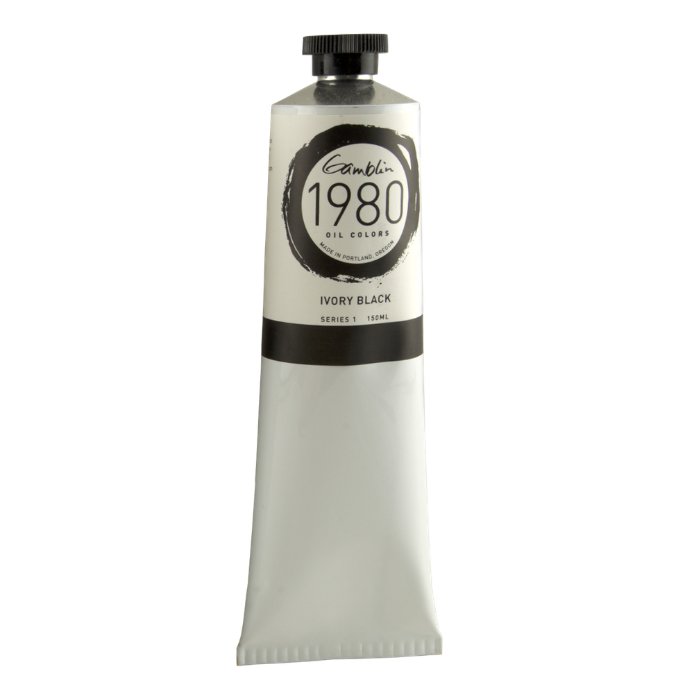 Gamblin 1980 Oil Ivory Black 150 ml