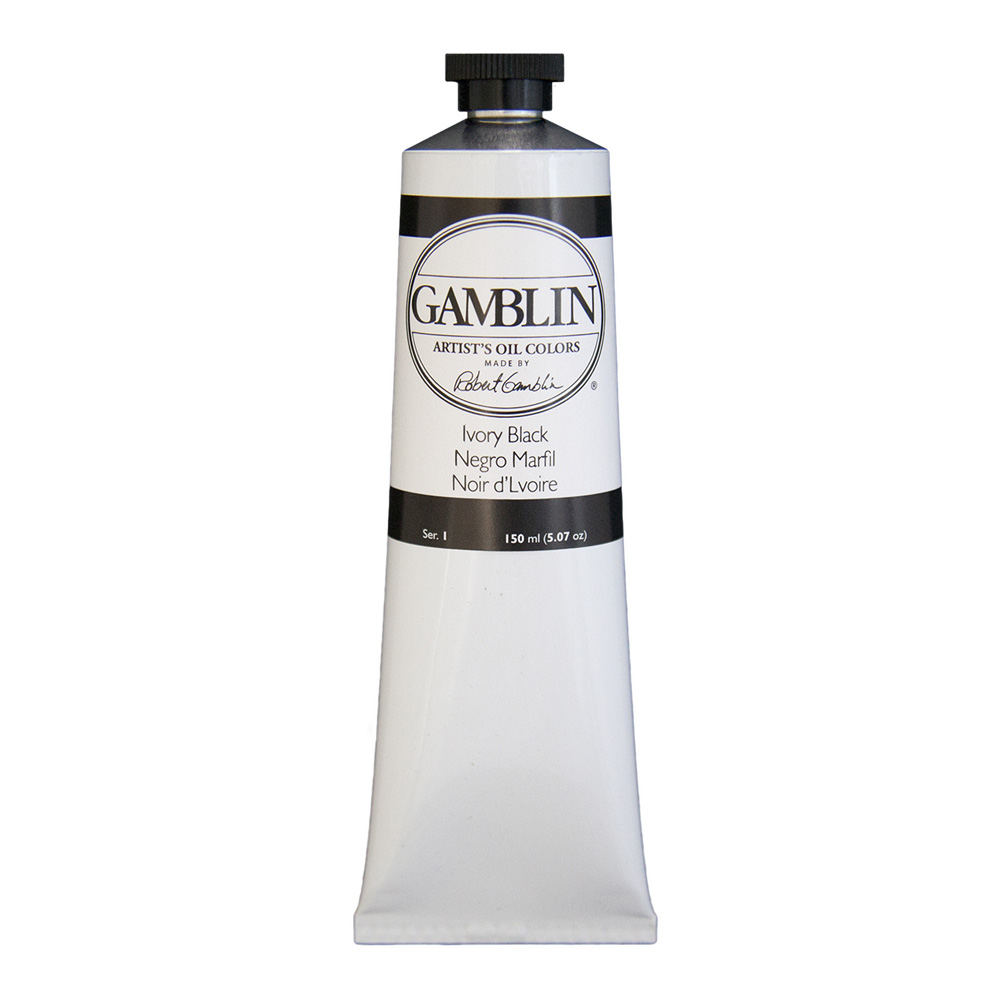 Gamblin Artist Oil 150 ml Ivory Black