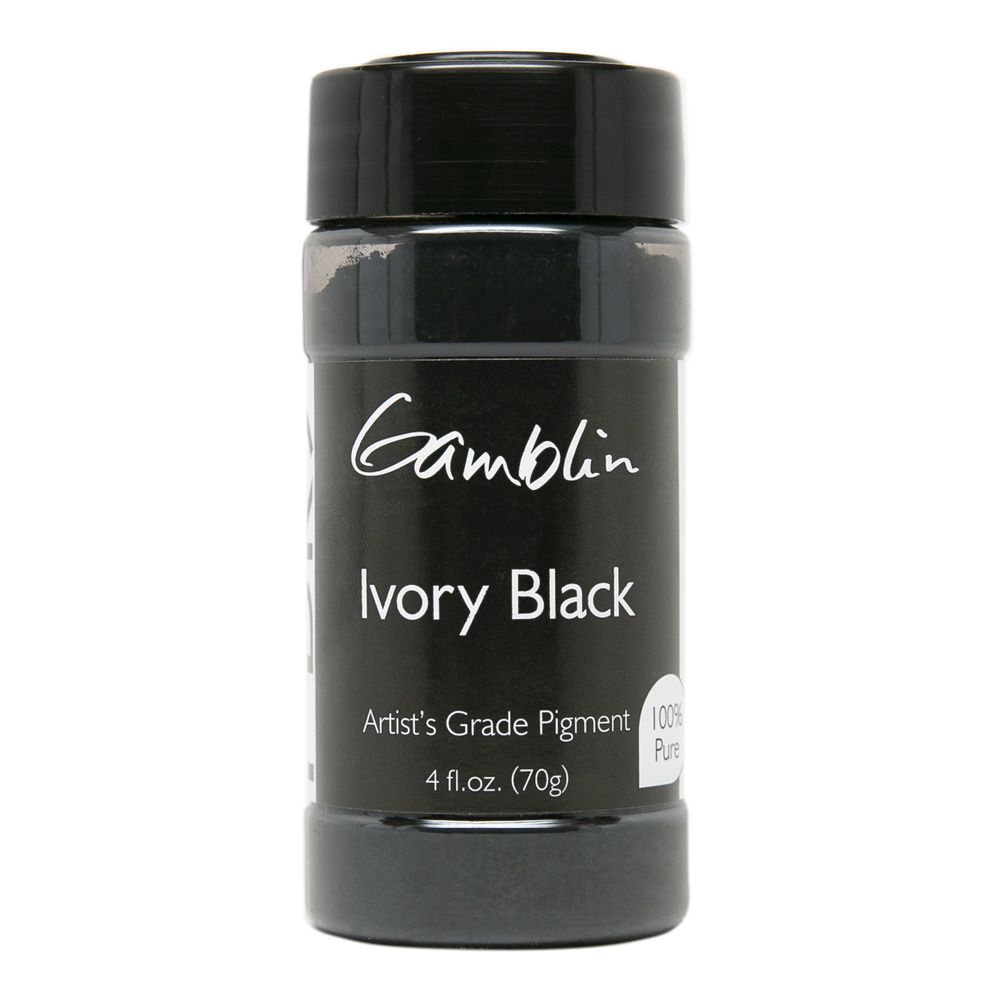 Gamblin Dry Pigment 4 oz Ivory Black