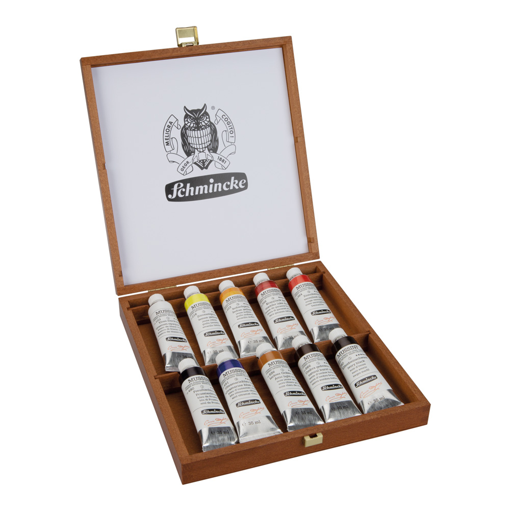 Mussini wooden box 10 x 35 ml