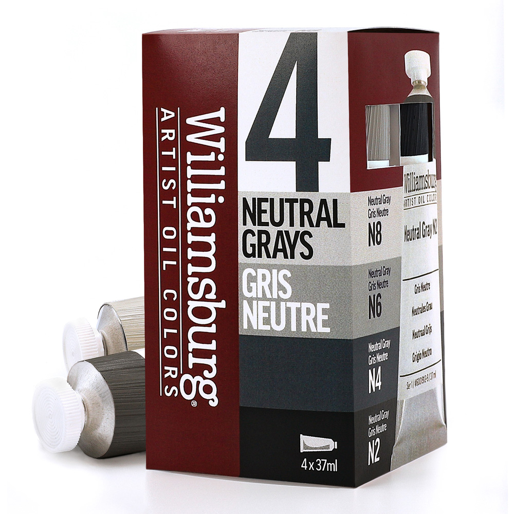 Williamsburg Oil Neutral Gray 4pc Set