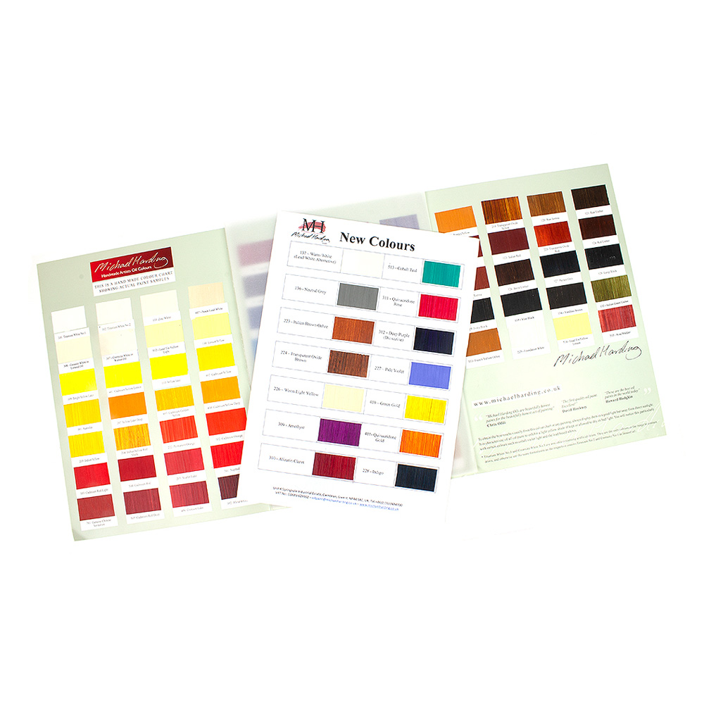 M Harding Handmade Oil Color Chart