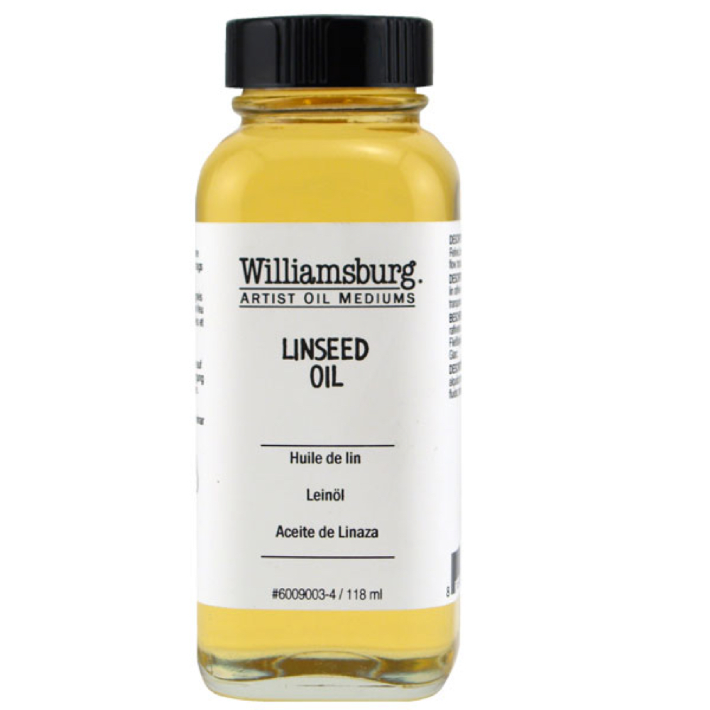 Williamsburg Oil Med Linseed 4 oz