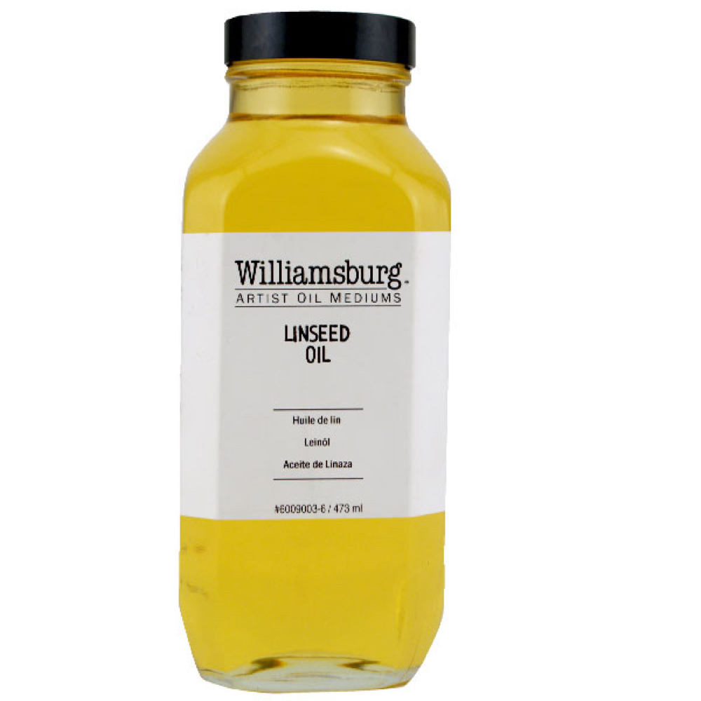Williamsburg Oil Med Linseed 16 oz