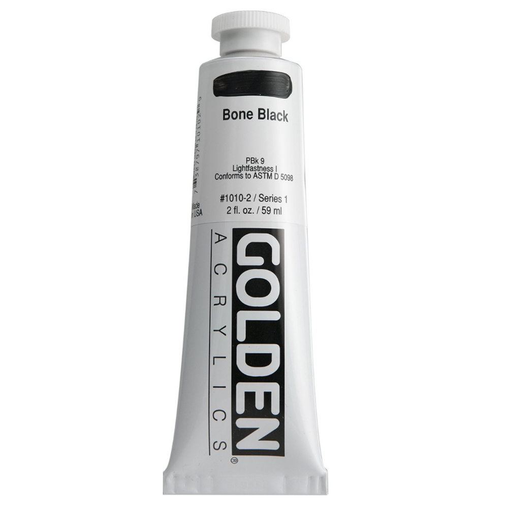 Golden Acrylic 2 oz Bone Black