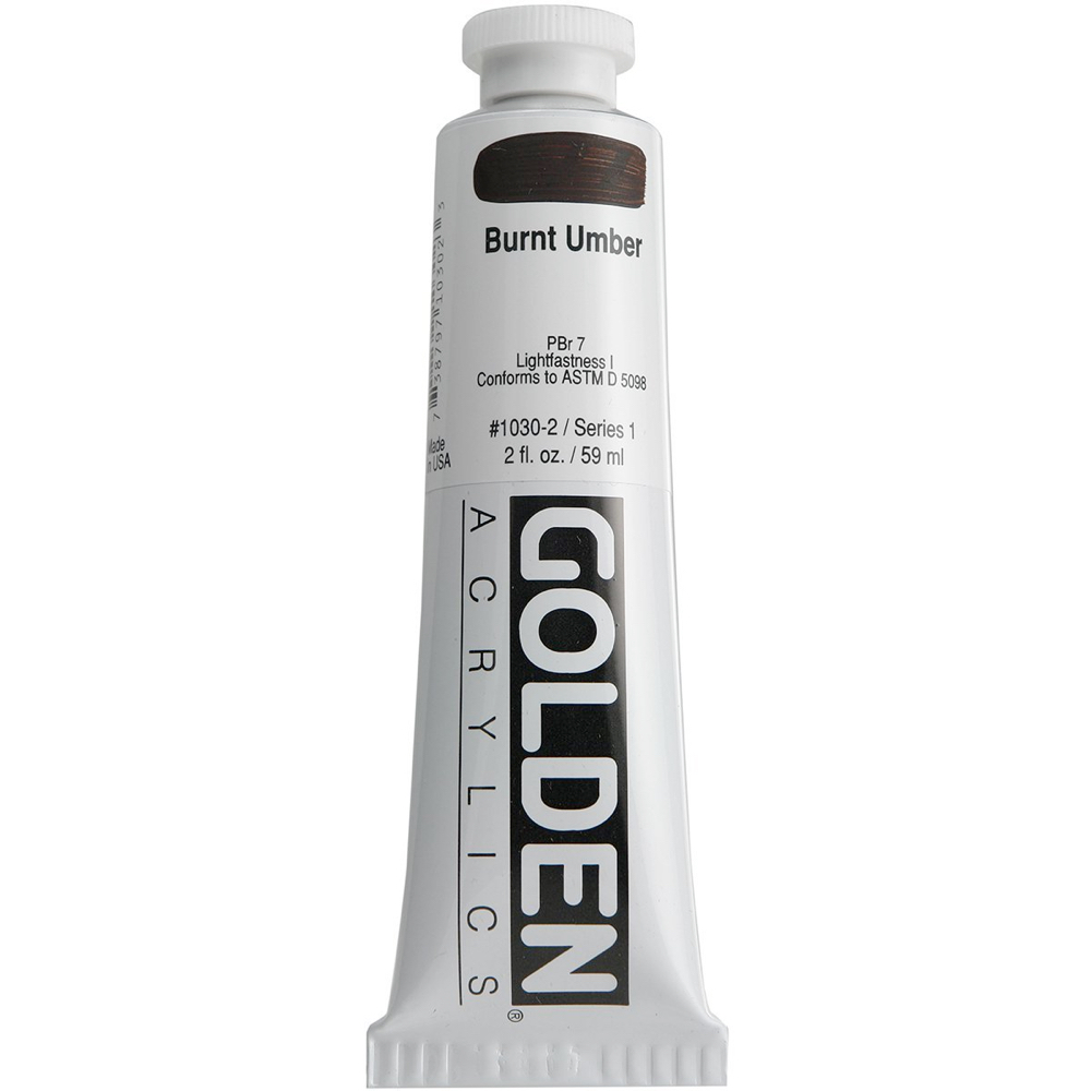 Golden Acrylic 2 oz Burnt Umber