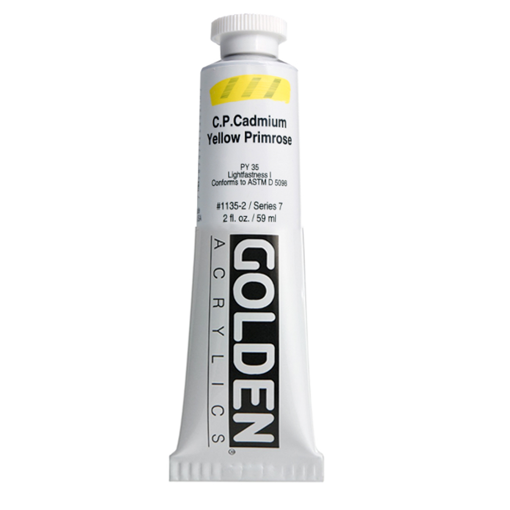 Golden Acrylic 2 oz Cadmium Yellow Primrose