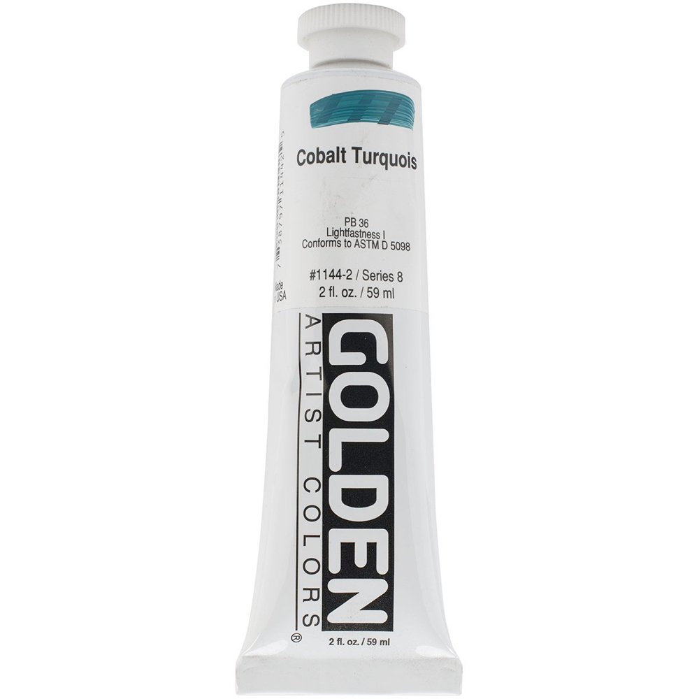Golden Acrylic 2 oz Cobalt Turquoise