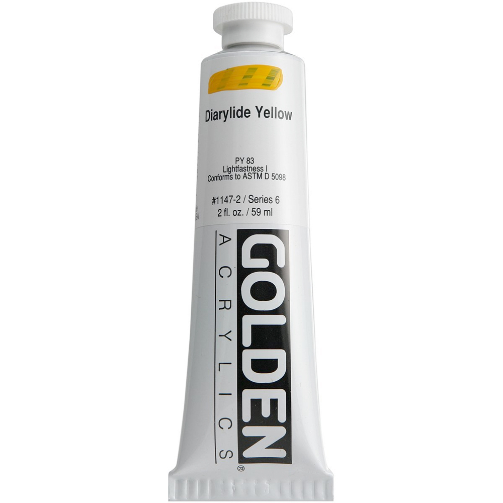 Golden Acrylic 2 oz Diarylide Yellow