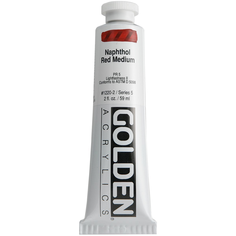 Golden Acrylic 2 oz Naphthol Red Medium