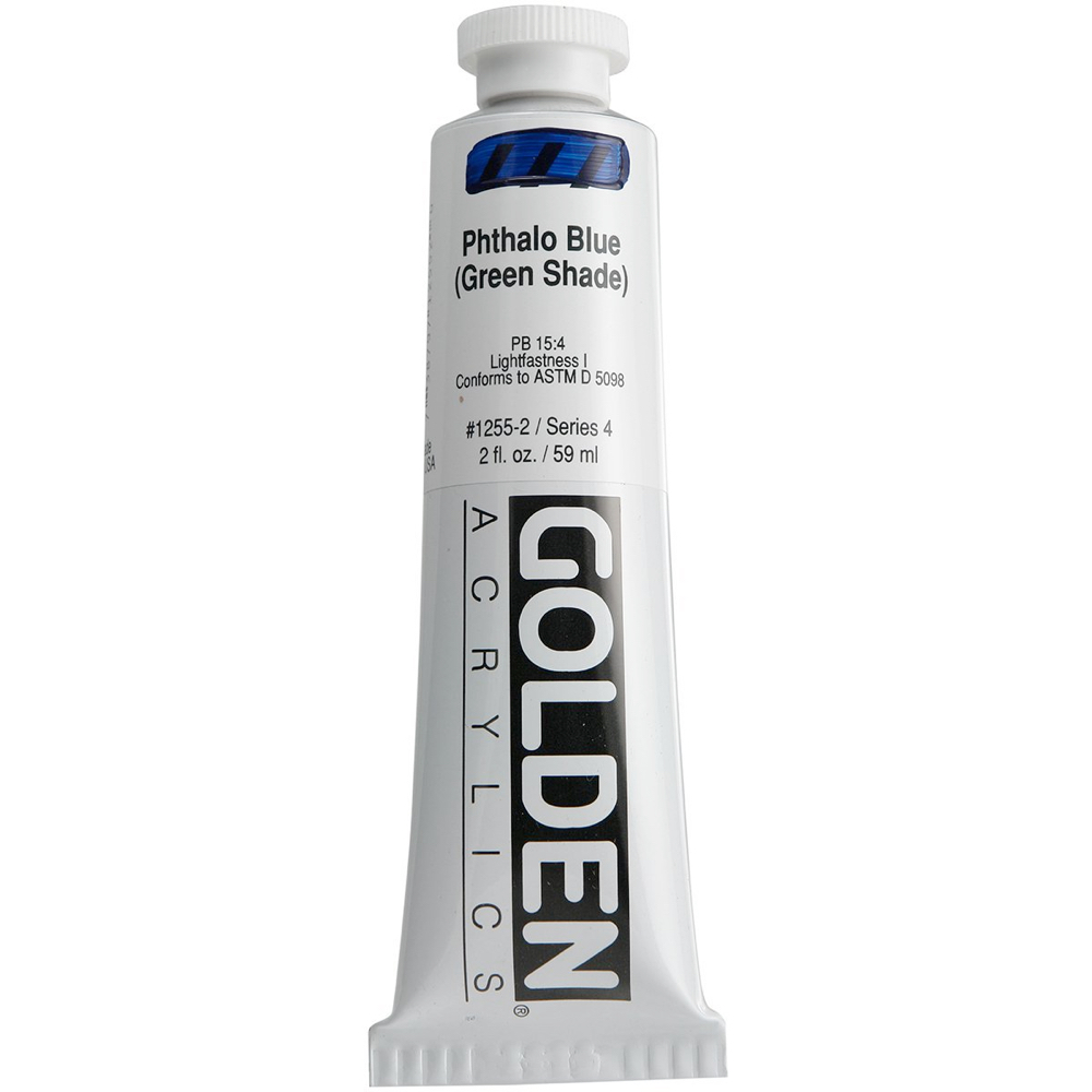 Golden Acrylic 2 oz Phthalo Blue Green Shade