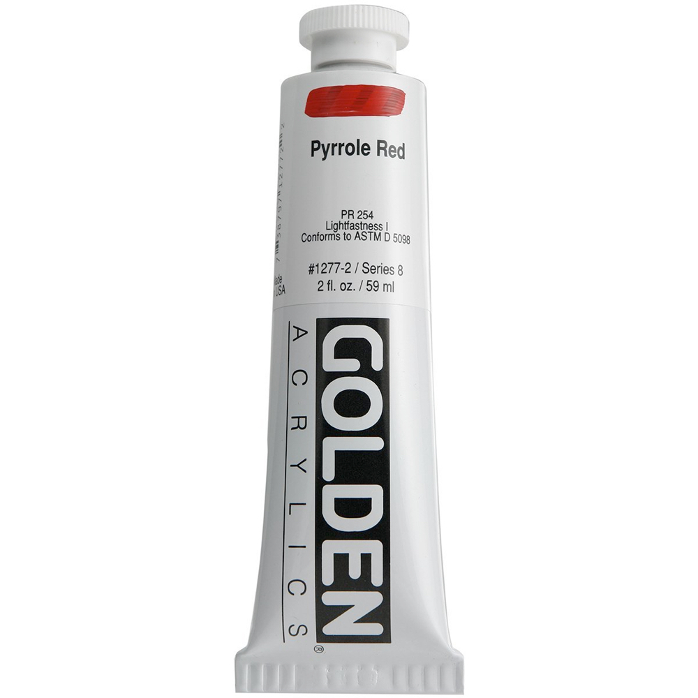 Golden Acrylic 2 oz Pyrrole Red