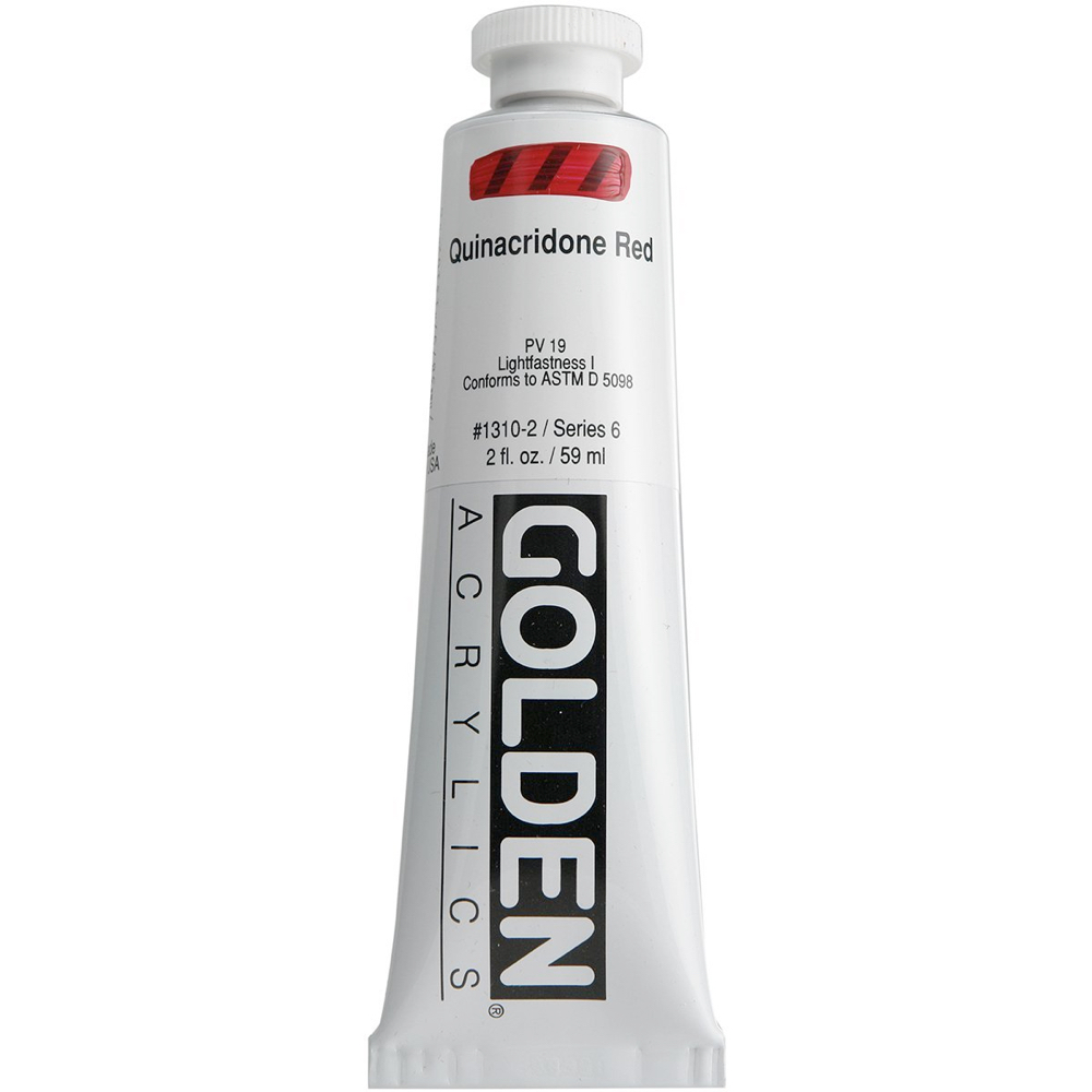 Golden Acrylic 2 oz Quinacridone Red