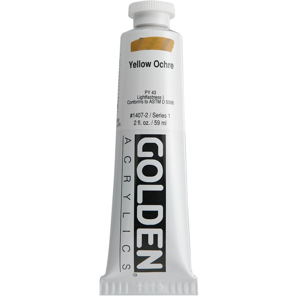 Golden Acrylic 2 oz Yellow Ochre