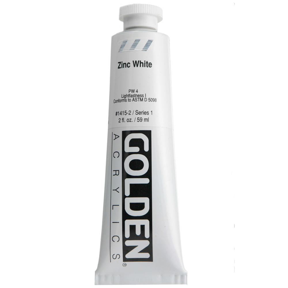 Golden Acrylic 2 oz Zinc White