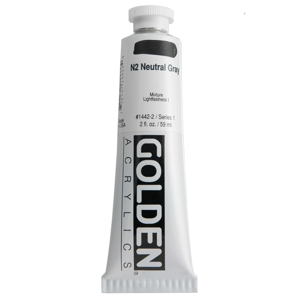 Golden Acrylic 2 oz Neutral Gray N2