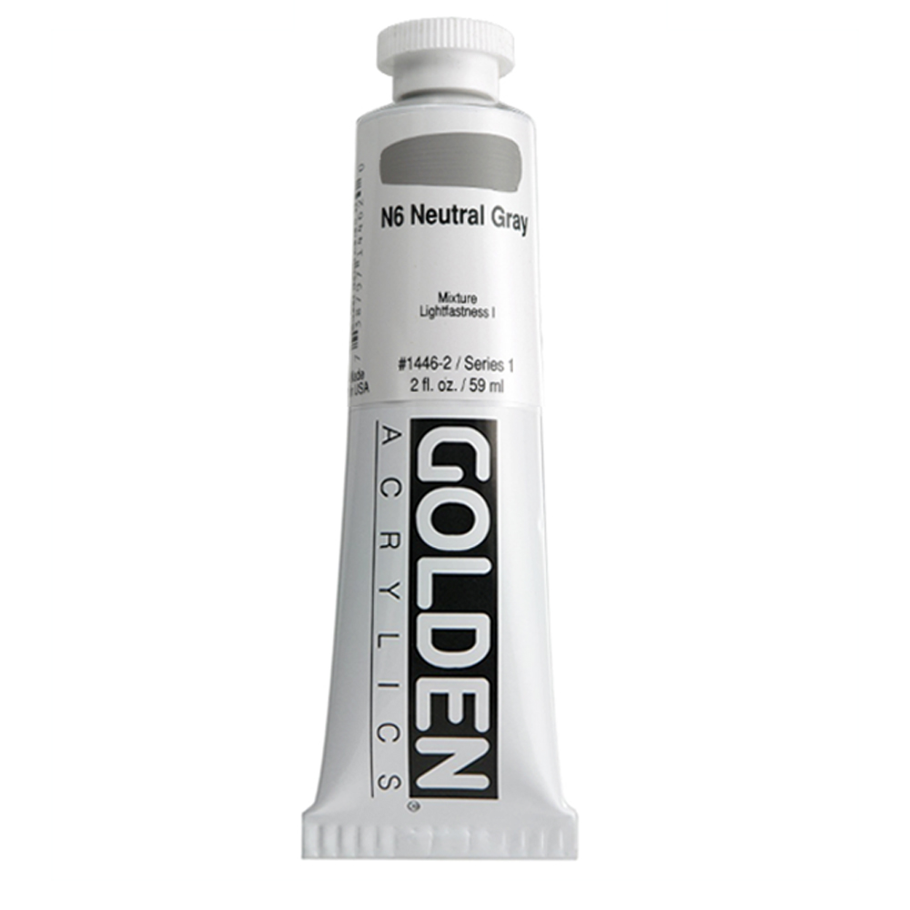 Golden Acrylic 2 oz Neutral Gray N6