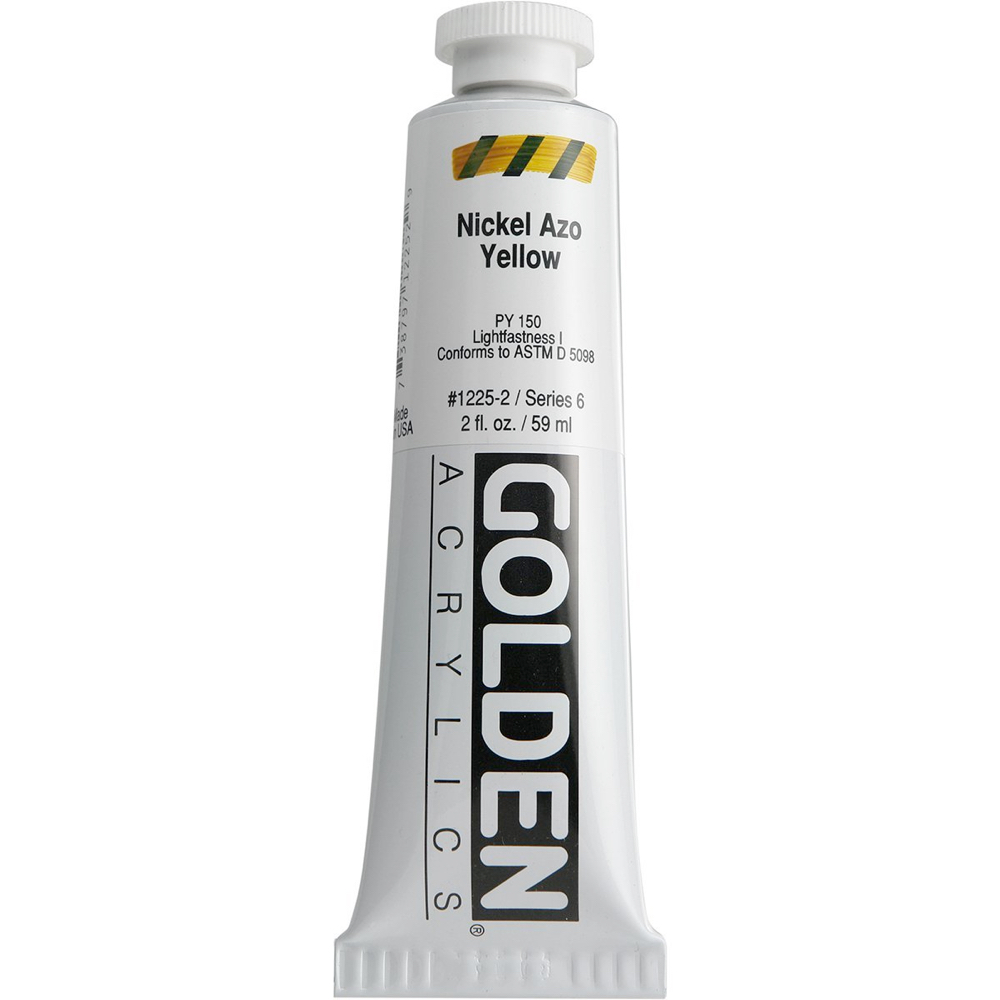 Golden Acrylic 2 oz Nickel Azo Yellow