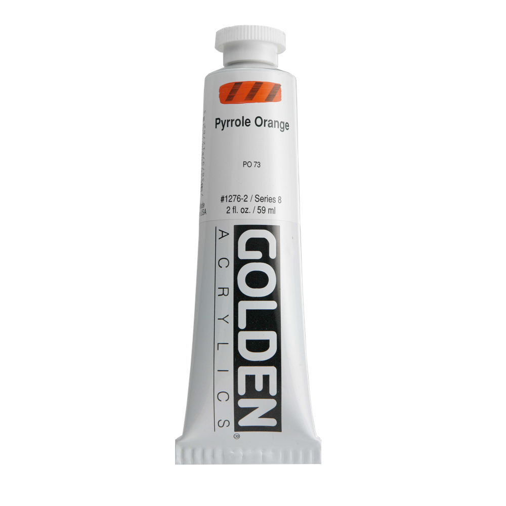 Golden Acrylic 2 oz Pyrrole Orange
