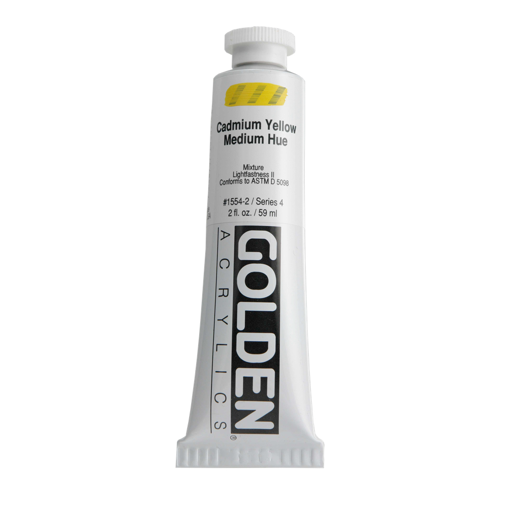 Golden Acrylic 2 oz Cadmium Yellow Medium Hue
