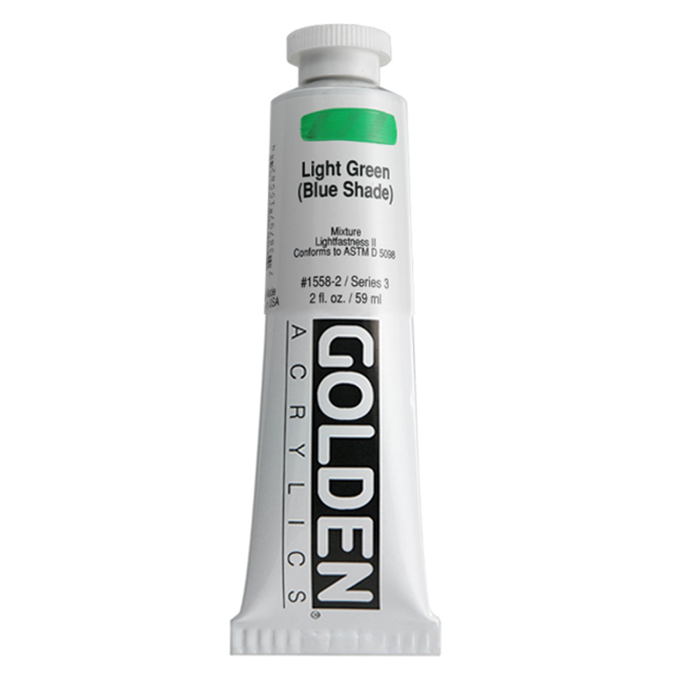 Golden Acrylic 2 oz Light Green Blue Shade