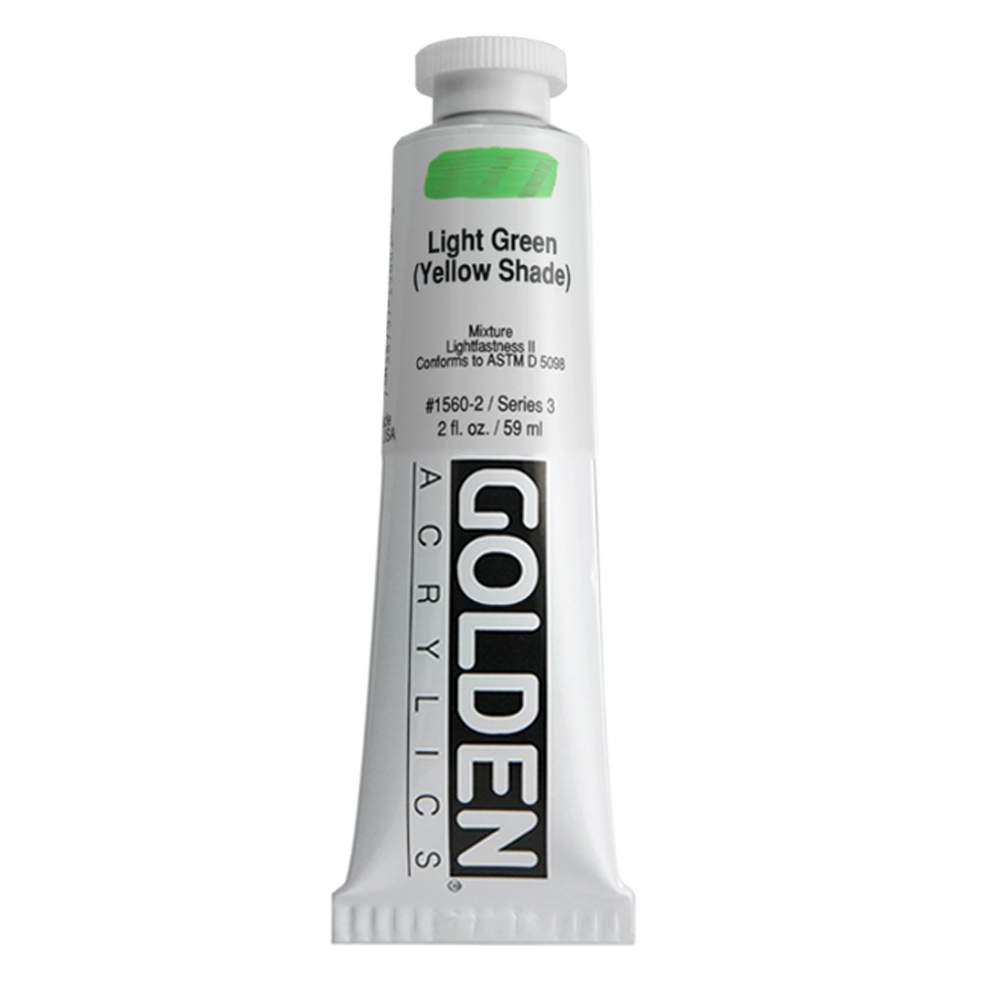 Golden Acrylic 2 oz Light Green Yellow Shade