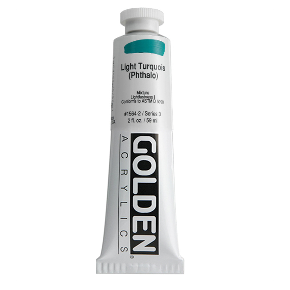 Golden Acrylic 2 oz Light Turquoise (Phthalo)