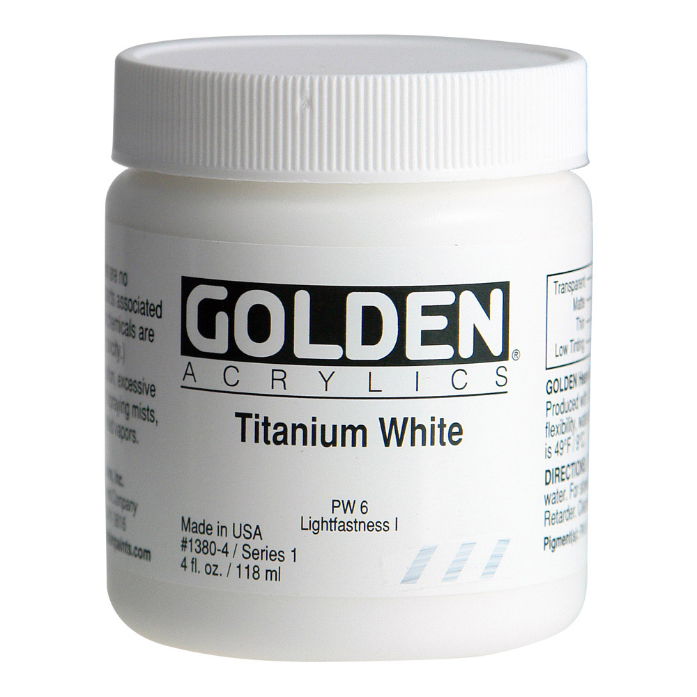 Golden Acrylic 4 oz Titanium White